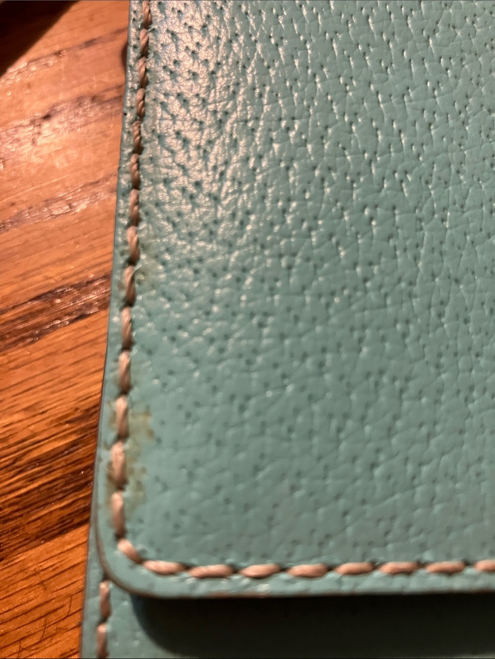 kate spade turquoise pebbled leather crossbody bag teal - Picture 9 of 11